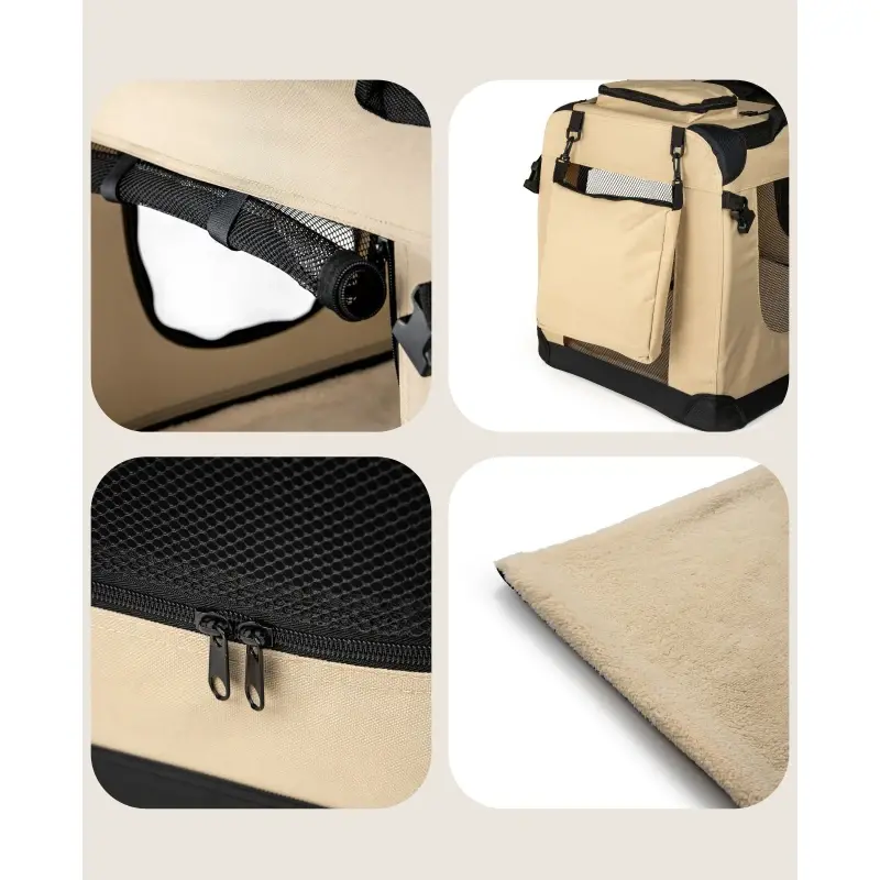 fressnapf Lionto Hundetransportbox - faltbar - beige S Sonderangebot