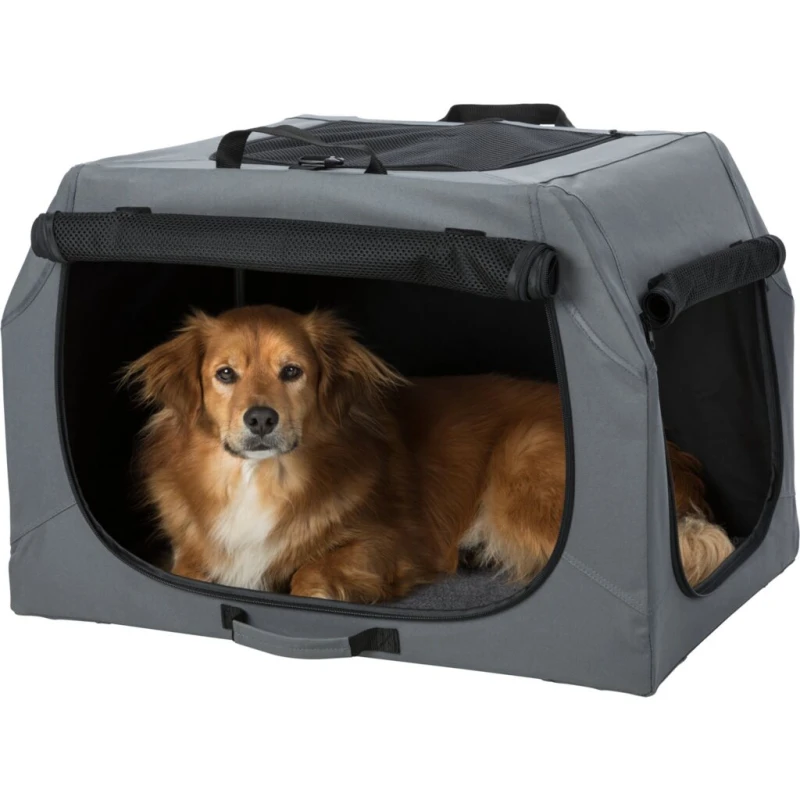 fressnapf Trixie Mobile Kennel Easy grau S-M Flash Sale