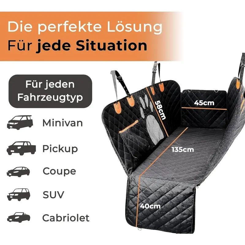 fressnapf Petsation Autoschondecke Hundedecke für Rückbank + Kofferraum Heißer Verkauf
