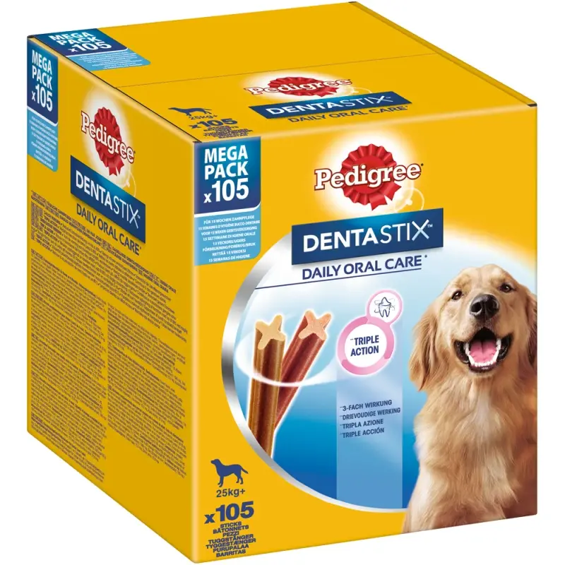 fressnapf Pedigree Dentastix Daily Oral Care Megapack 105Stk für große Hunde