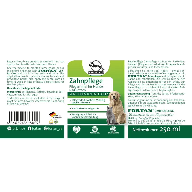 fressnapf Fortan Zahnpflege 250ml Discount Store für neue Produkte