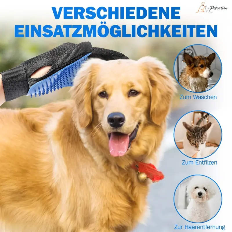 fressnapf Petsation Massagehandschuh Rechts für Hund Katze Pferd Sonderangebot