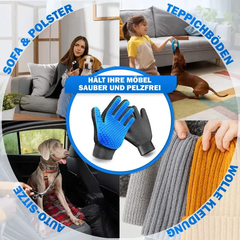 fressnapf Petsation Massagehandschuhe Paar für Hund Katze Pferd Begrenztes Angebot