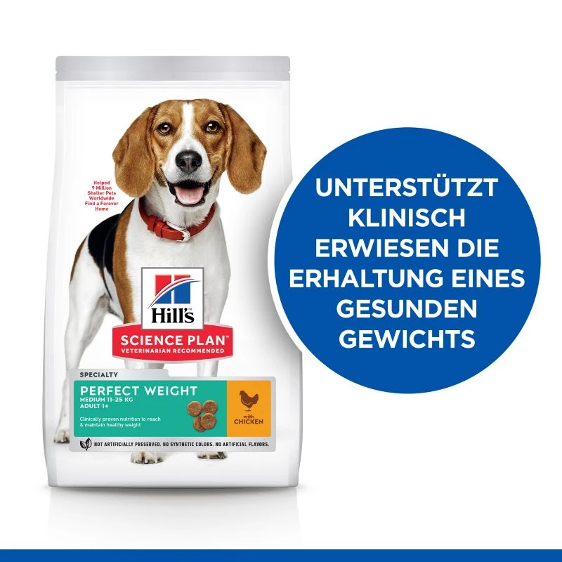 fressnapf Hill's Science Plan Perfect Weight Adult Medium Huhn 12 kg Sonderangebot der Fabrik