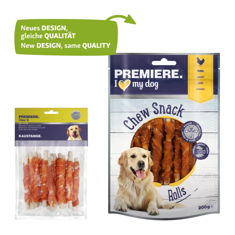 fressnapf PREMIERE Chew Snack Kaustangen Rolls Huhn 200g Discount Store für neue Produkte