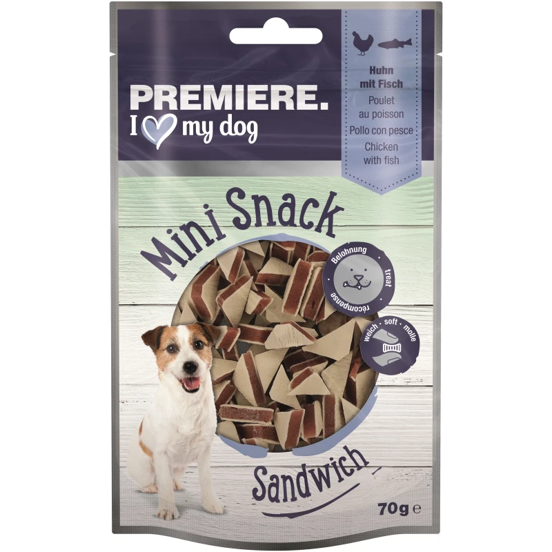 fressnapf PREMIERE Mini Sandwich Huhn und Fisch 70 g