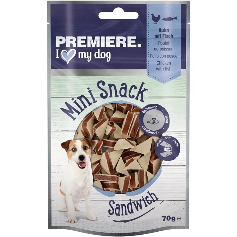 fressnapf PREMIERE Mini Sandwich Huhn und Fisch 70 g Nur noch ein Tag übrig
