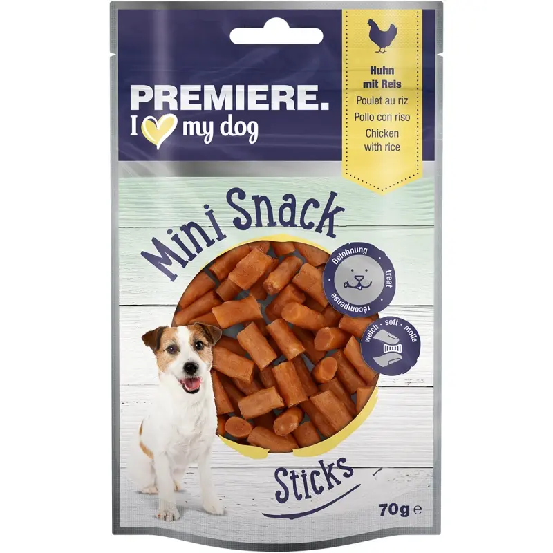 fressnapf PREMIERE Mini Sticks Huhn und Reis 70 g