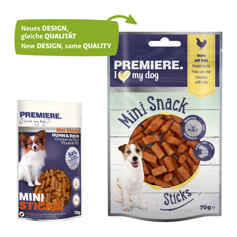 fressnapf PREMIERE Mini Sticks Huhn und Reis 70 g 50% Rabatt mit kostenlosem Versand