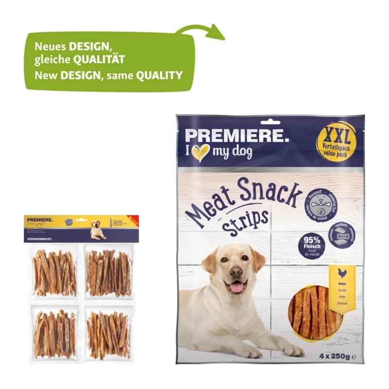 fressnapf PREMIERE Hühnerbrust in Streifen XXL 4x250g Vorteilspack Black Friday Preise