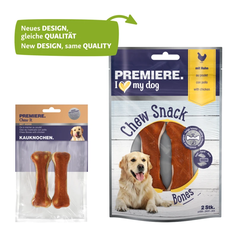 fressnapf PREMIERE Kauknochen mit Huhn 2 Stück 120 g Verkauf