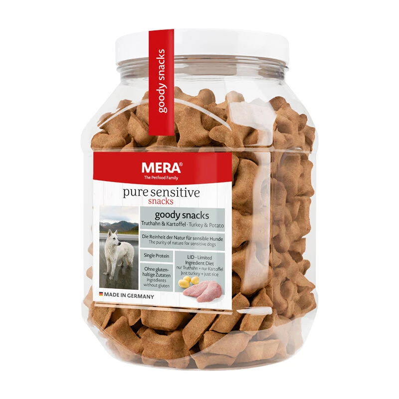 fressnapf mera Dog Goody Snacks Truthahn&Kartoffel getreidefrei 600g