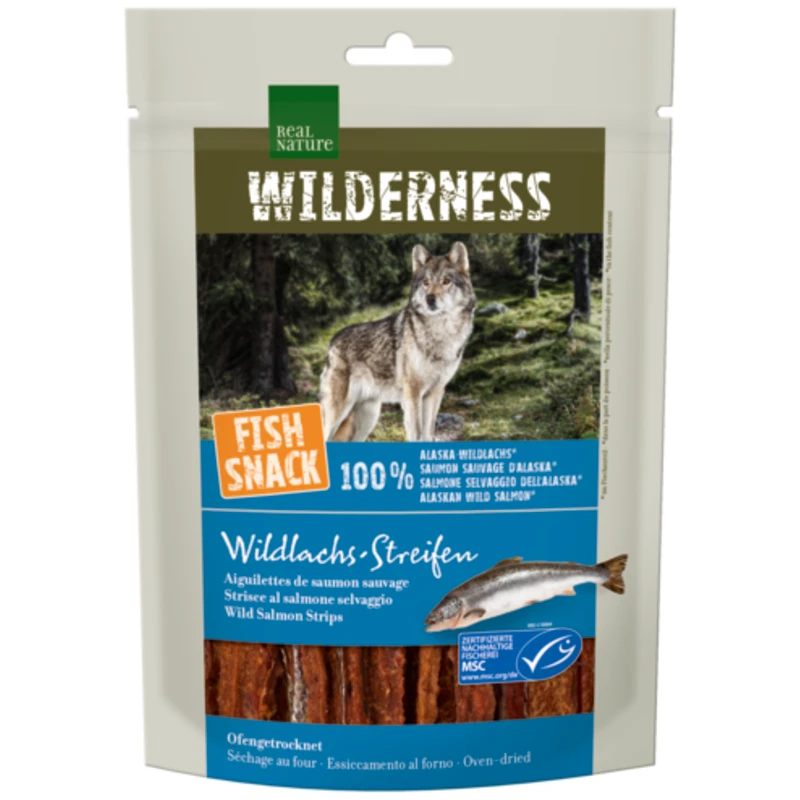 fressnapf REAL NATURE WILDERNESS Fish Snack Wildlachs-Streifen 70 g