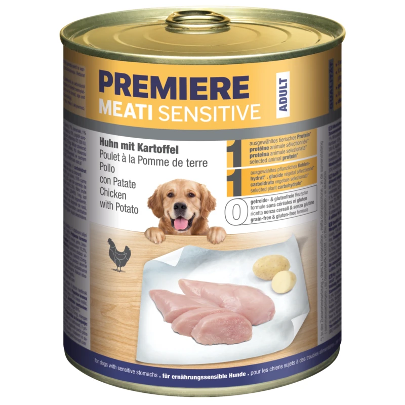 fressnapf PREMIERE Meati Sensitive Huhn & Kartoffel 6x800 g