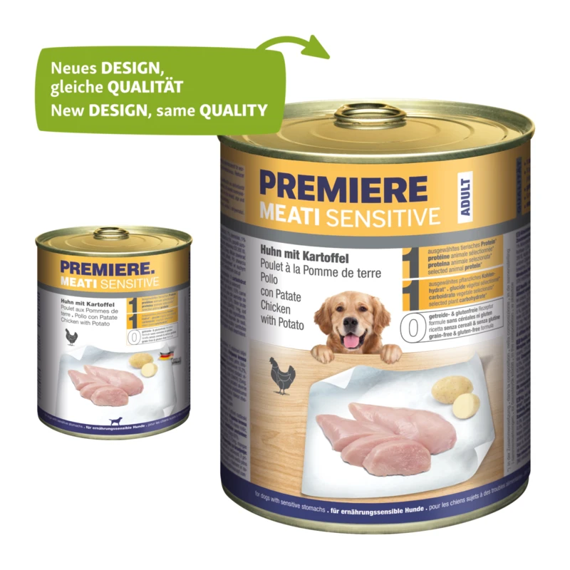 fressnapf PREMIERE Meati Sensitive Huhn & Kartoffel 6x800 g Fabrikverkauf