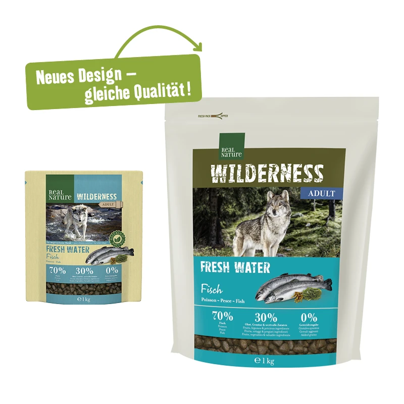 fressnapf REAL NATURE WILDERNESS Fresh Water Adult Fisch 1 kg Vatertagsangebot