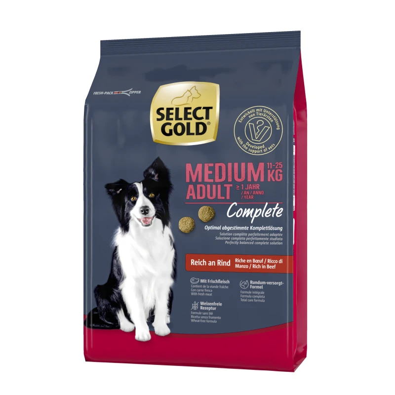 fressnapf SELECT GOLD Complete Medium Adult Rind 1 kg