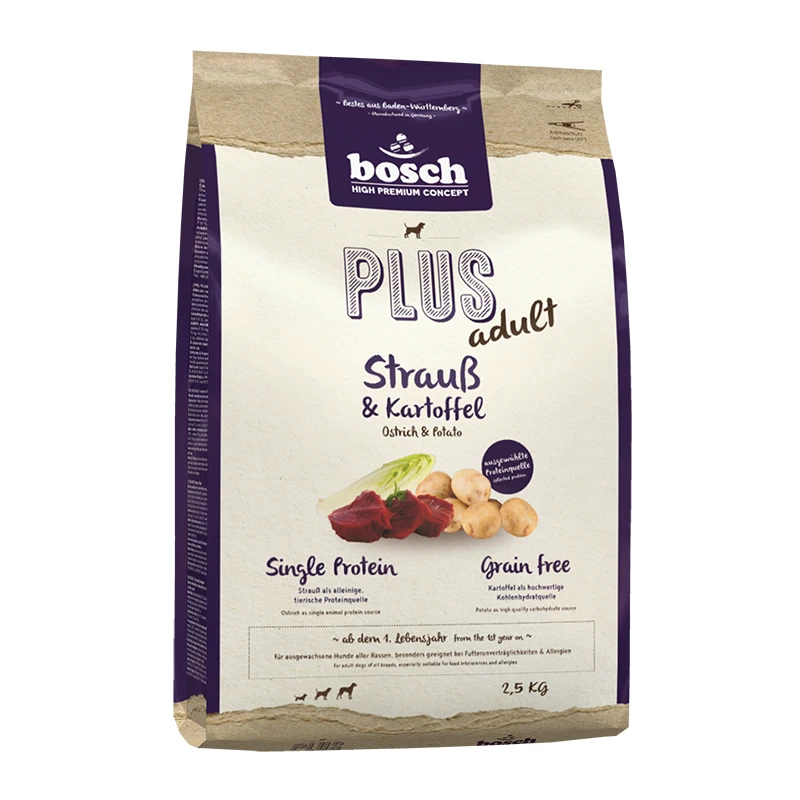 fressnapf bosch Plus Strauß & Kartoffel 2 5 kg