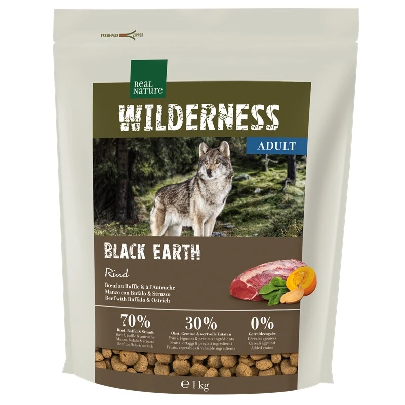 fressnapf REAL NATURE WILDERNESS Black Earth Rind & Büffel 1 kg