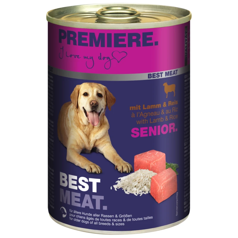 fressnapf PREMIERE Best Meat Senior Lamm & Reis 6x400 g