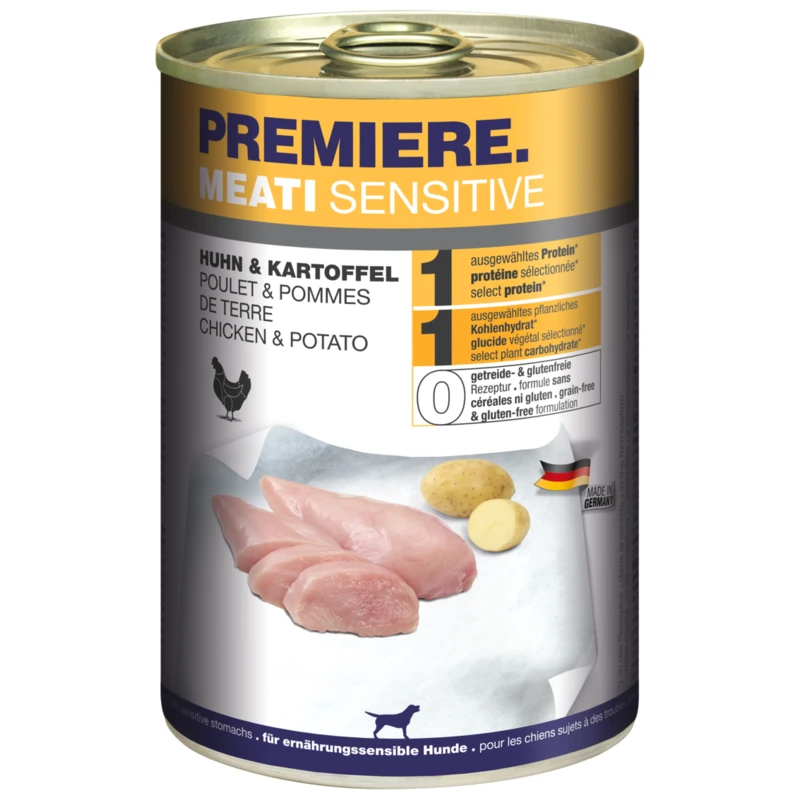 fressnapf PREMIERE Meati Sensitive Huhn & Kartoffel 6x400 g