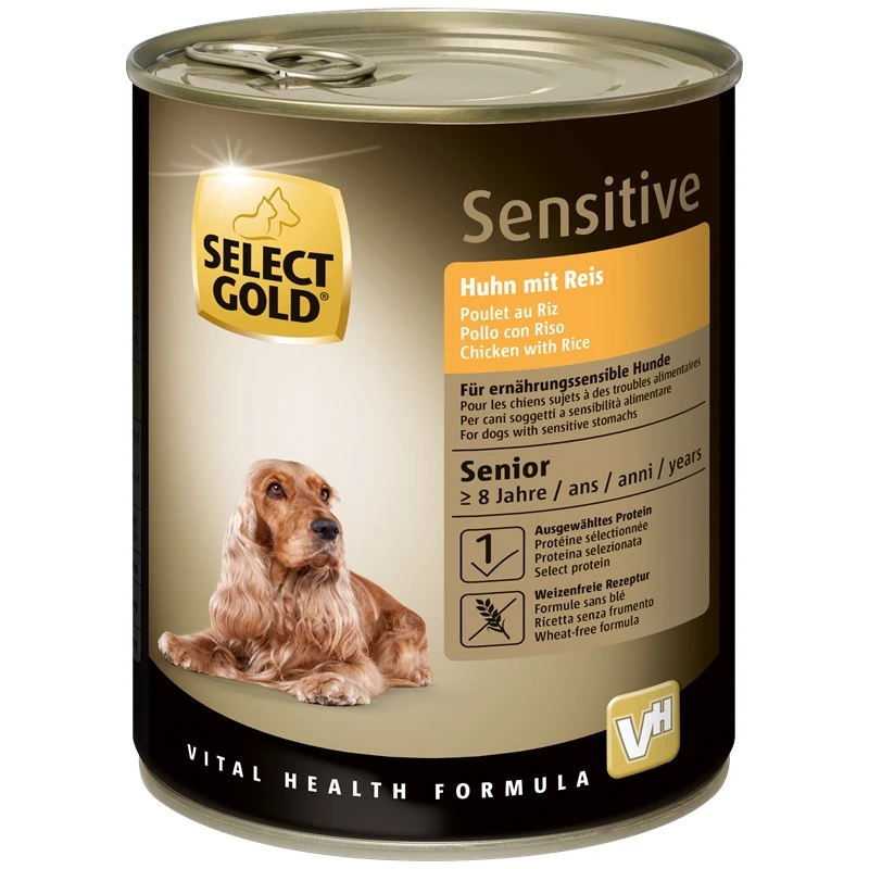 fressnapf SELECT GOLD Sensitive Senior Huhn & Reis 6x800 g