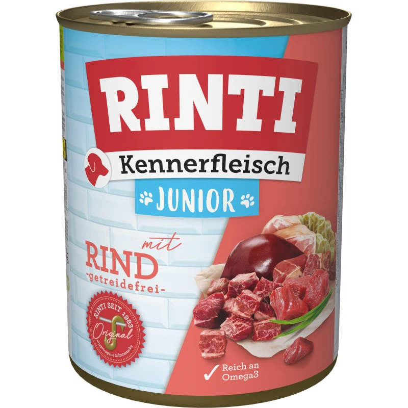 fressnapf RINTI Kennerfleisch Junior Rind 12x800 g