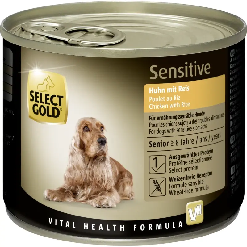 fressnapf SELECT GOLD Nassfutter Hund Sensitive Senior 6x200 g