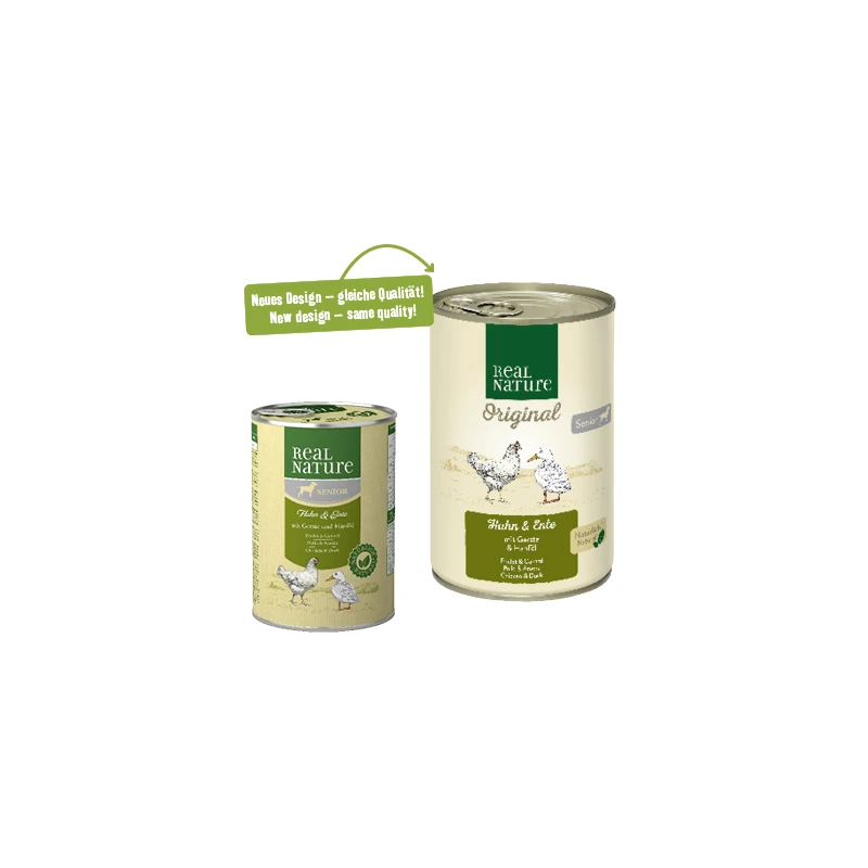 fressnapf REAL NATURE Original Nassfutter für Hunde Senior Huhn & Ente 6x400 g Hotsell
