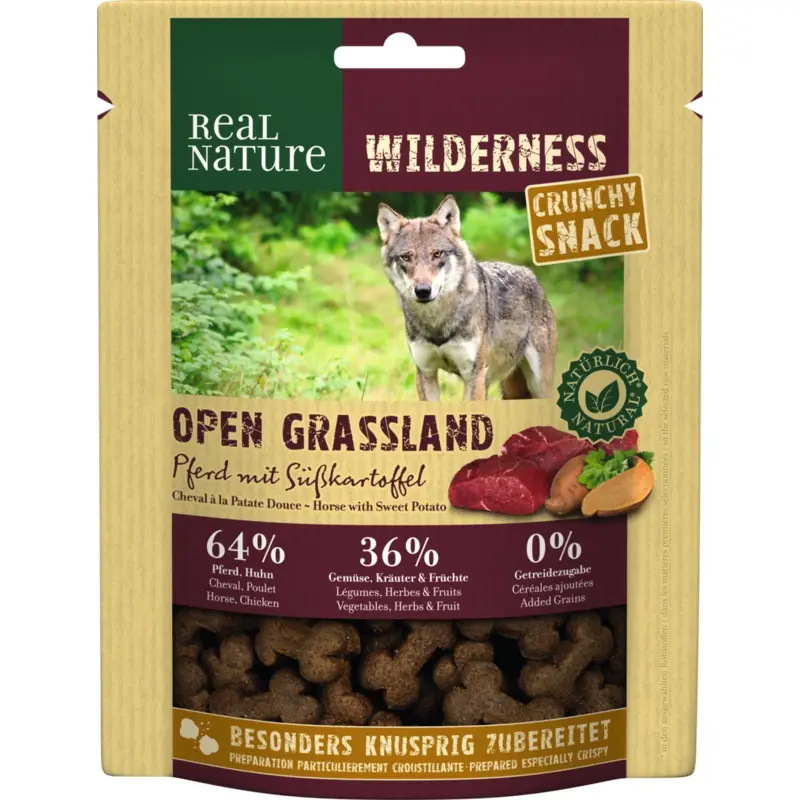 fressnapf REAL NATURE WILDERNESS Crunchy Snack 225g Pferd mit Süßkartoffel