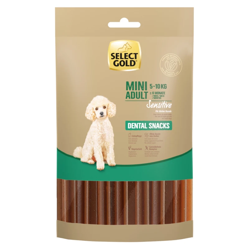fressnapf SELECT GOLD Sensitive Dental Snacks für kleine Hunde 99 g