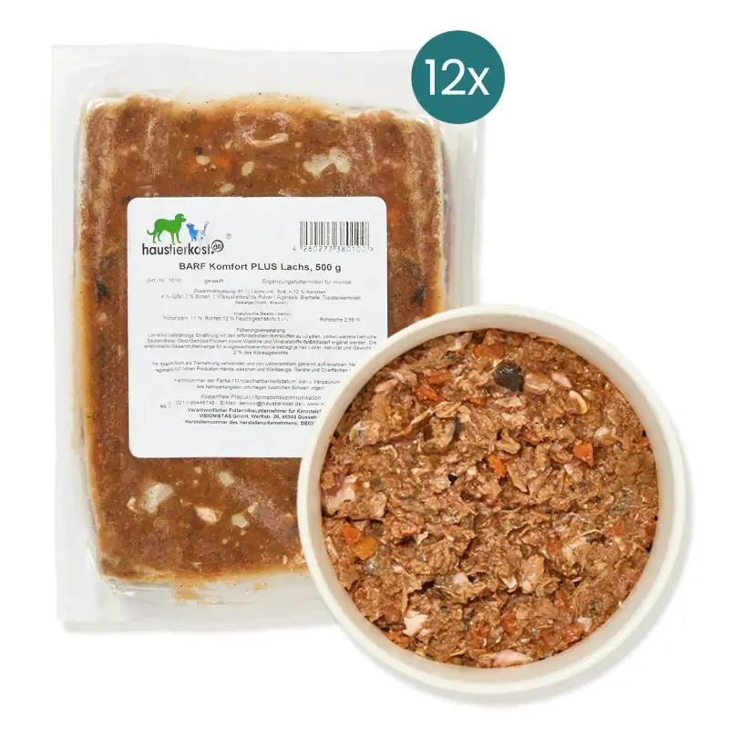 fressnapf haustierkost.de BARF Komfort PLUS Lachs Frostfutter 12 x 500 g