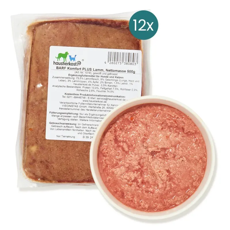 fressnapf haustierkost.de BARF Komfort PLUS Lamm Frostfutter 12 x 500 g Black Friday