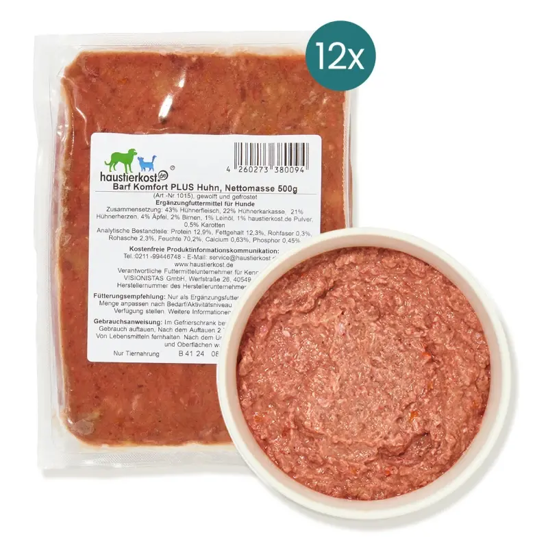 fressnapf haustierkost.de BARF Komfort PLUS Huhn Frostfutter 12 x 500 g Cyber Monday