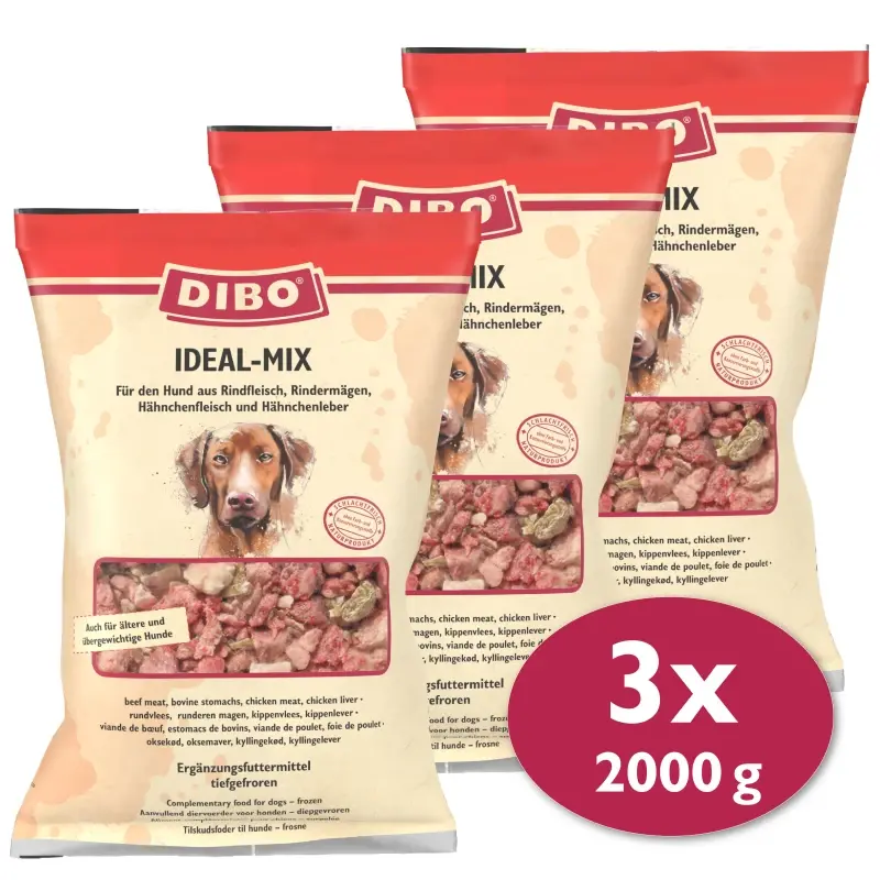 fressnapf DIBO Frostfutter Ideal-Mix 3x2 kg Räumungsverkauf