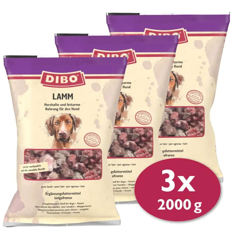 fressnapf DIBO Frostfutter Lamm 3x2 kg Kauf eins, bekomm eins gratis