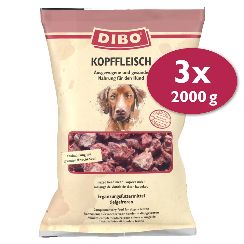 fressnapf DIBO Frostfutter Kopffleisch 3x2 kg