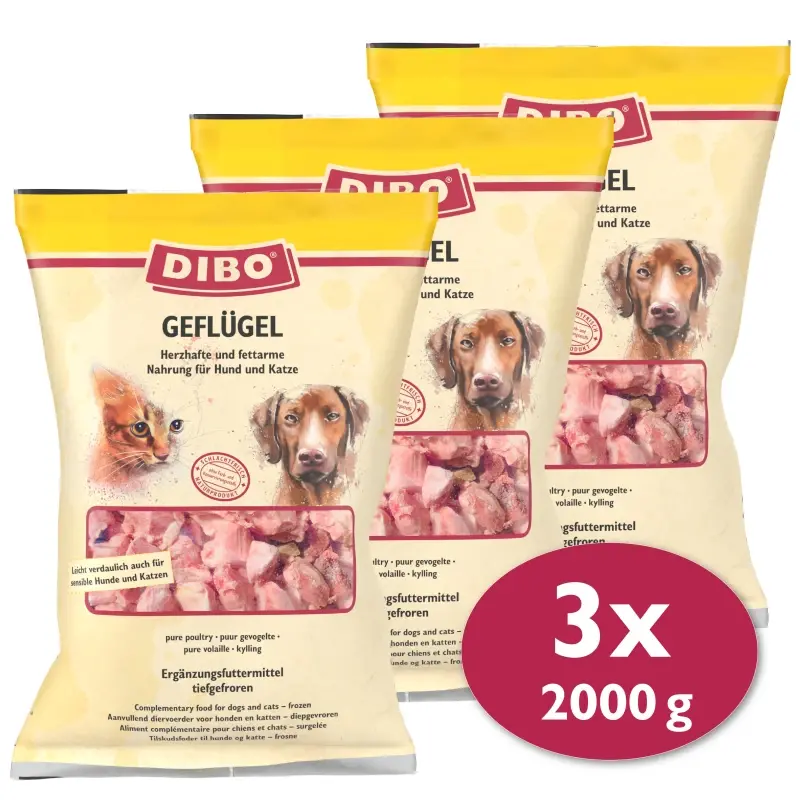 fressnapf DIBO Frostfutter Geflügel 3x2 kg Super Sparpreis