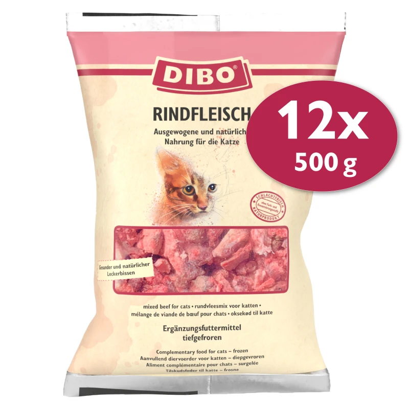 fressnapf DIBO Frostfutter Rindfleisch 12x500 g