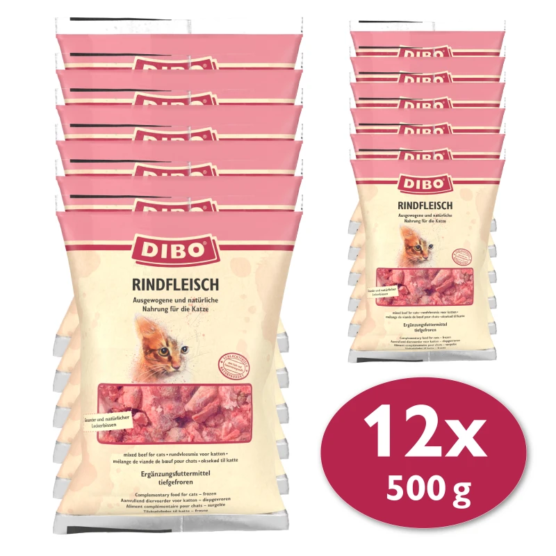 fressnapf DIBO Frostfutter Rindfleisch 12x500 g Wochenangebot