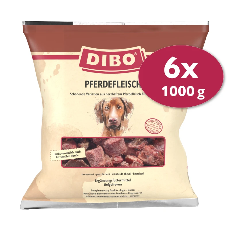 fressnapf DIBO Frostfutter Pferdefleisch 6x1 kg