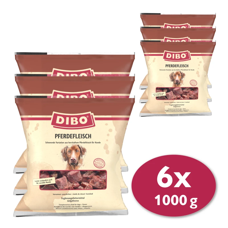 fressnapf DIBO Frostfutter Pferdefleisch 6x1 kg Kostenlose Rückgabe