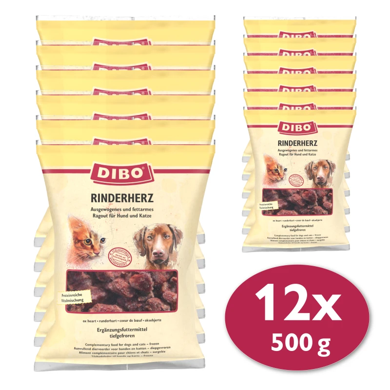 fressnapf DIBO Frostfutter Rinderherz 12x500 g Begrenzte Freigabe