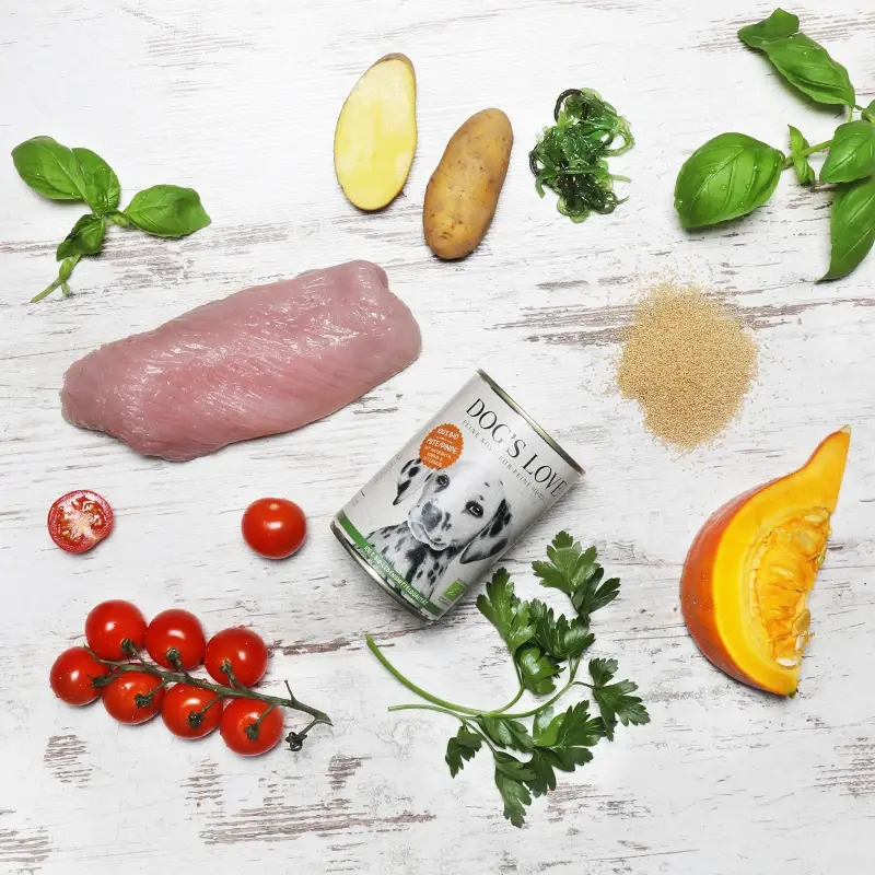 fressnapf DOG'S LOVE BIO 6x400g Pute mit Amaranth & Kürbis Super Rabatt