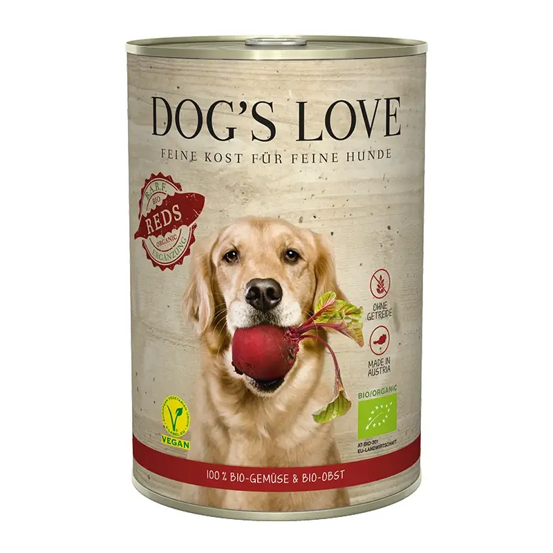 fressnapf DOG'S LOVE Reds Bio Obst und Gemüse 6x400 g Riesige Rabatte
