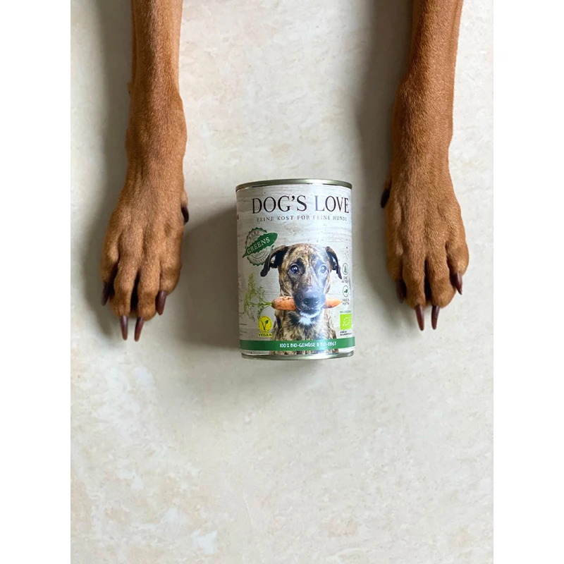 fressnapf DOG'S LOVE Greens Bio Obst und Gemüse 6x400 g Clearance-Verkauf