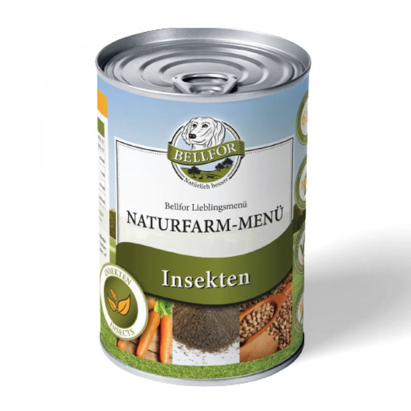 fressnapf Bellfor Hundefutter Nass mit Insekten - Naturfarm-Menü - 400g