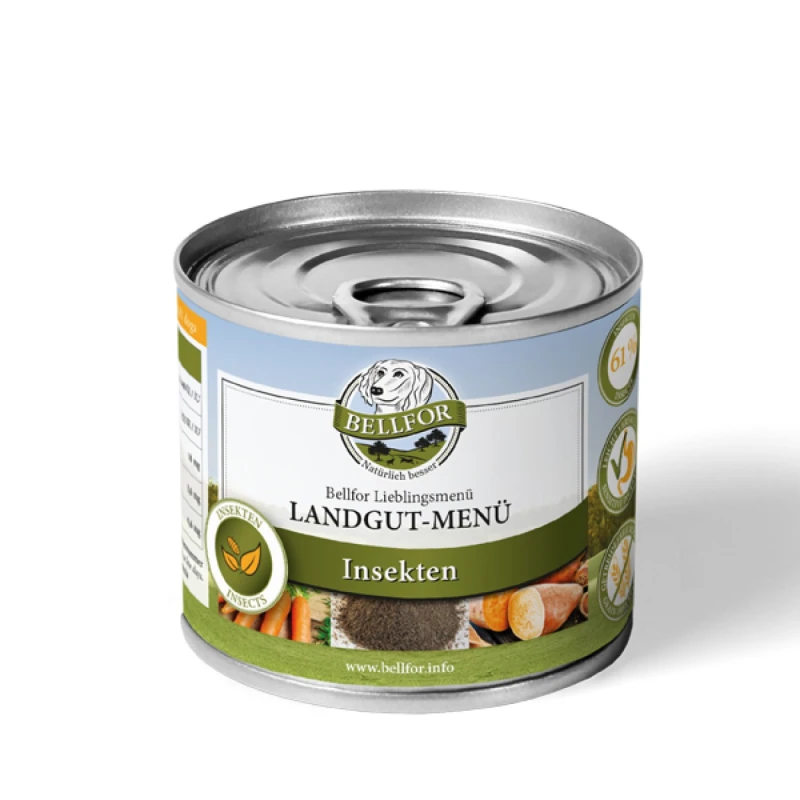 fressnapf Bellfor Hundefutter Nass mit Insekten - Landgut-Menü - 6x200g Hotsell