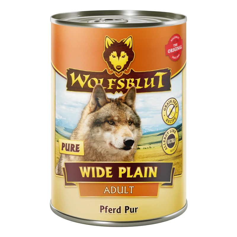 fressnapf WOLFSBLUT Adult Wide Plain Pure Pferd Pur - 6x395g