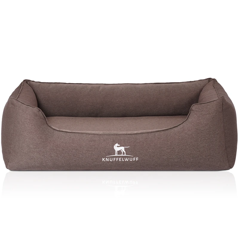 fressnapf Knuffelwuff Orthopädisches Hundebett Leano aus Velours mit Handwebcharakter braun M-L Neueste Mode